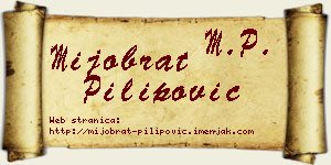 Mijobrat Pilipović vizit kartica